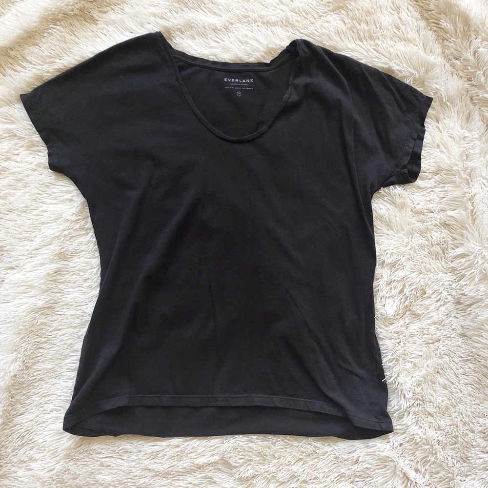 Everlane Black Cotton Tee